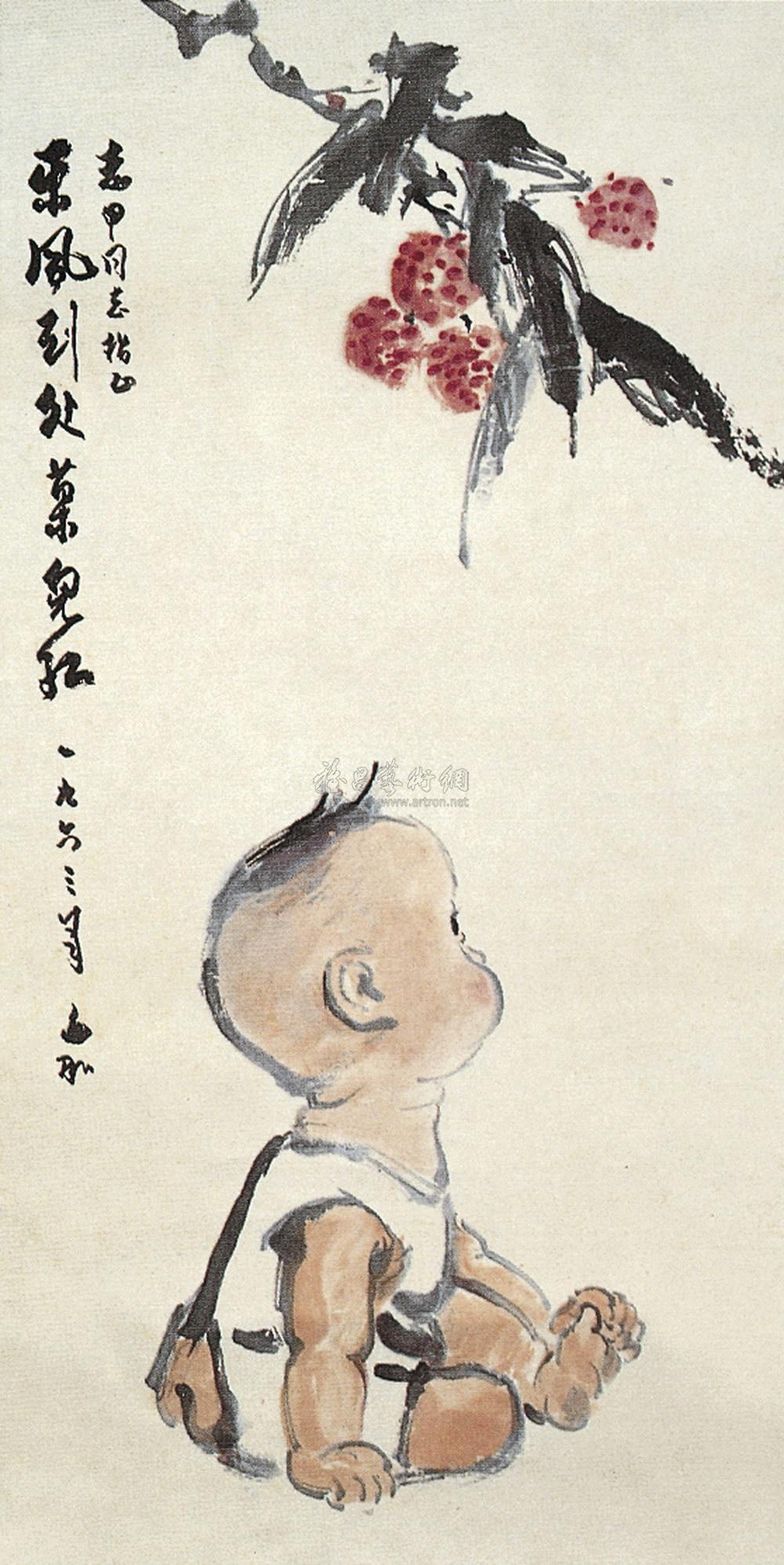 东风到处果儿红 轴