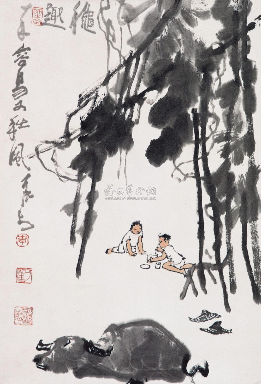 秋趣 镜心