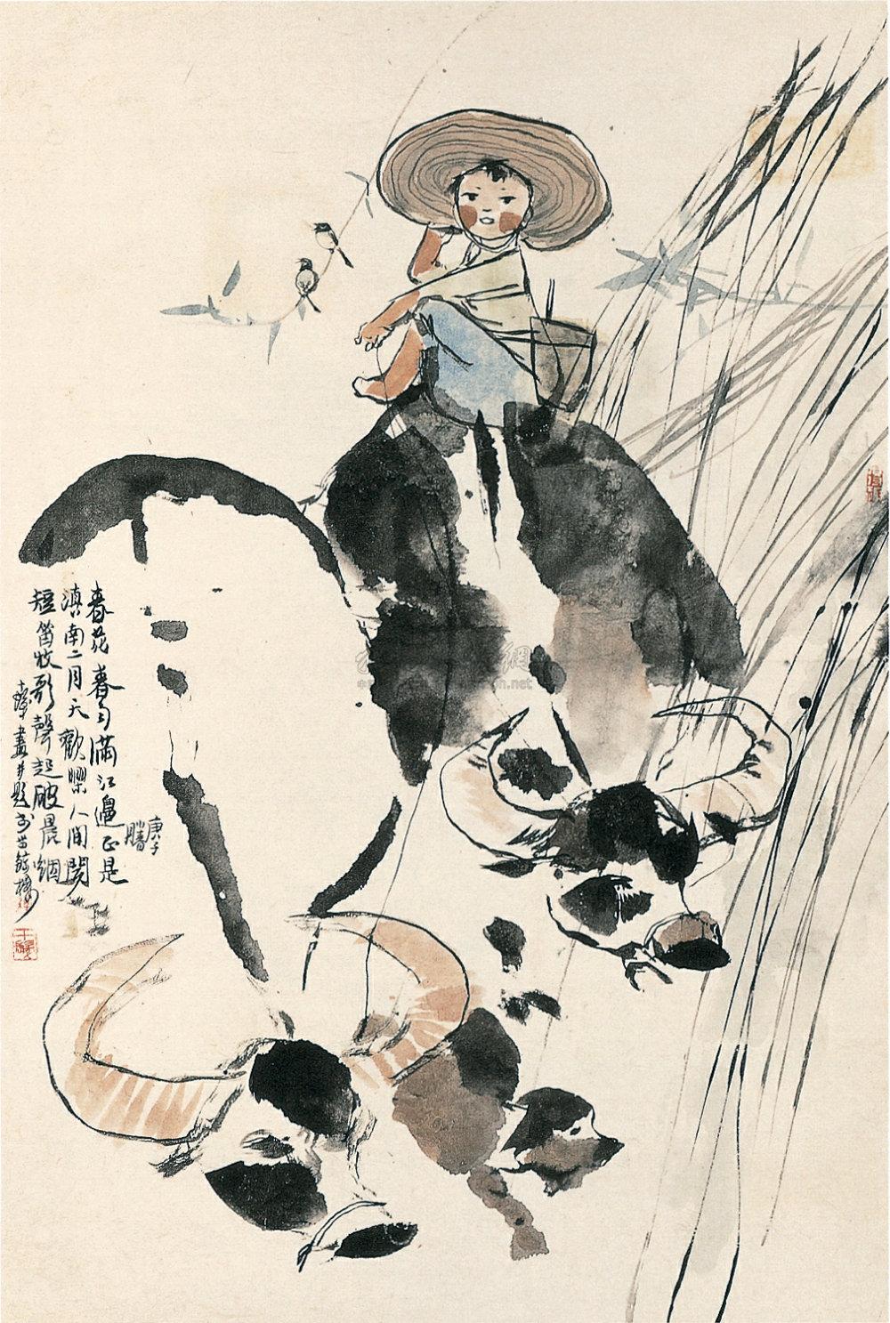 牧童水牛图