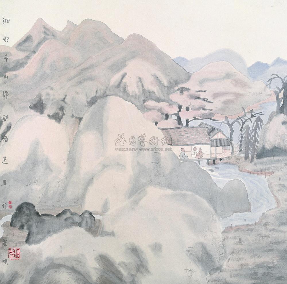细雨千山静