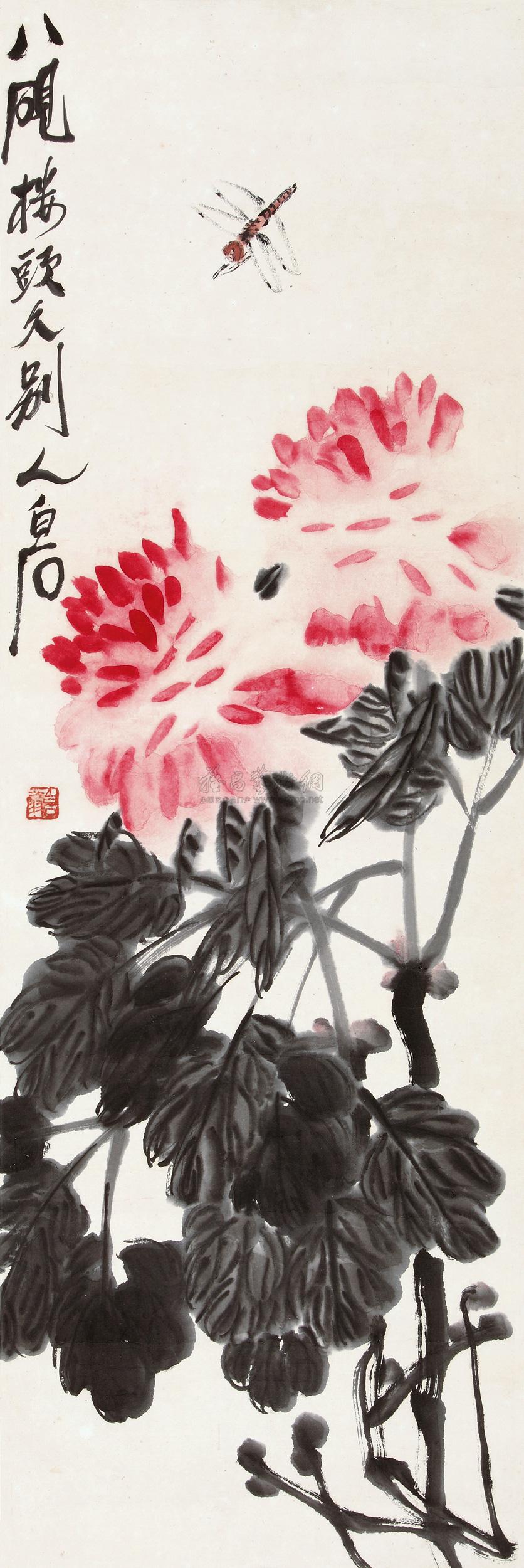 Peony and Dragonfly