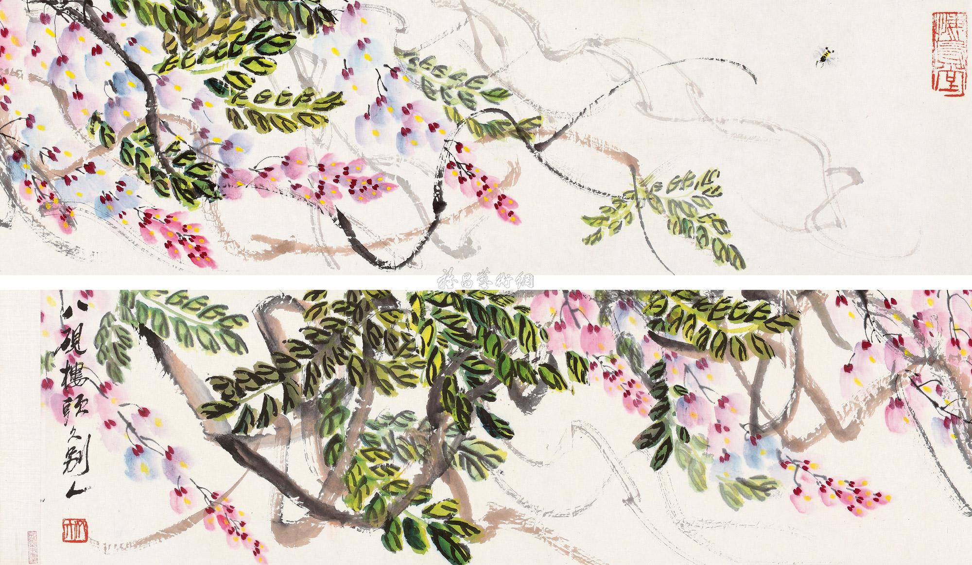 Wisteria Handscroll