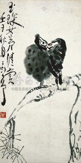 松鹰图 镜心