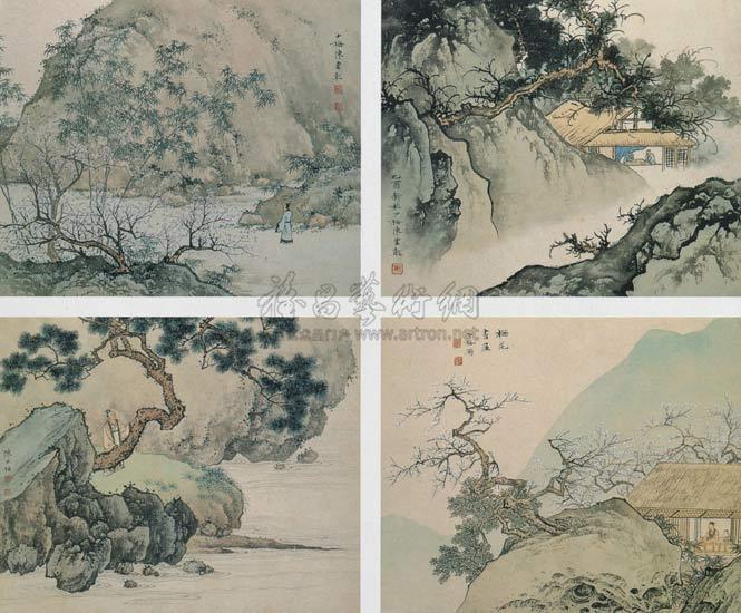 山水人物 册 (十开选五)