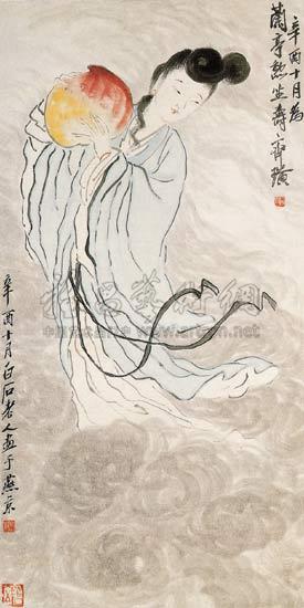 献寿图 轴