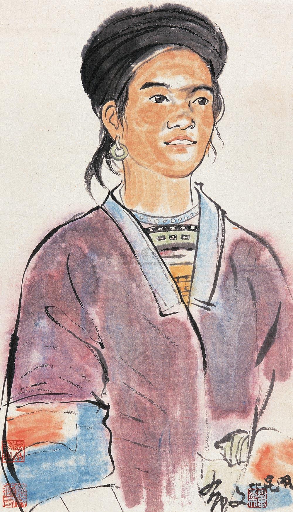 少数民族少女