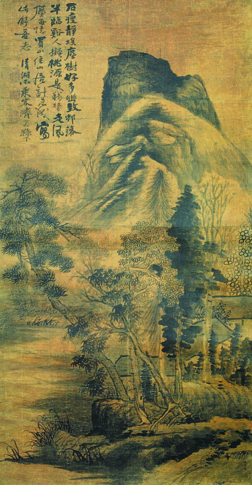 幽村临溪
