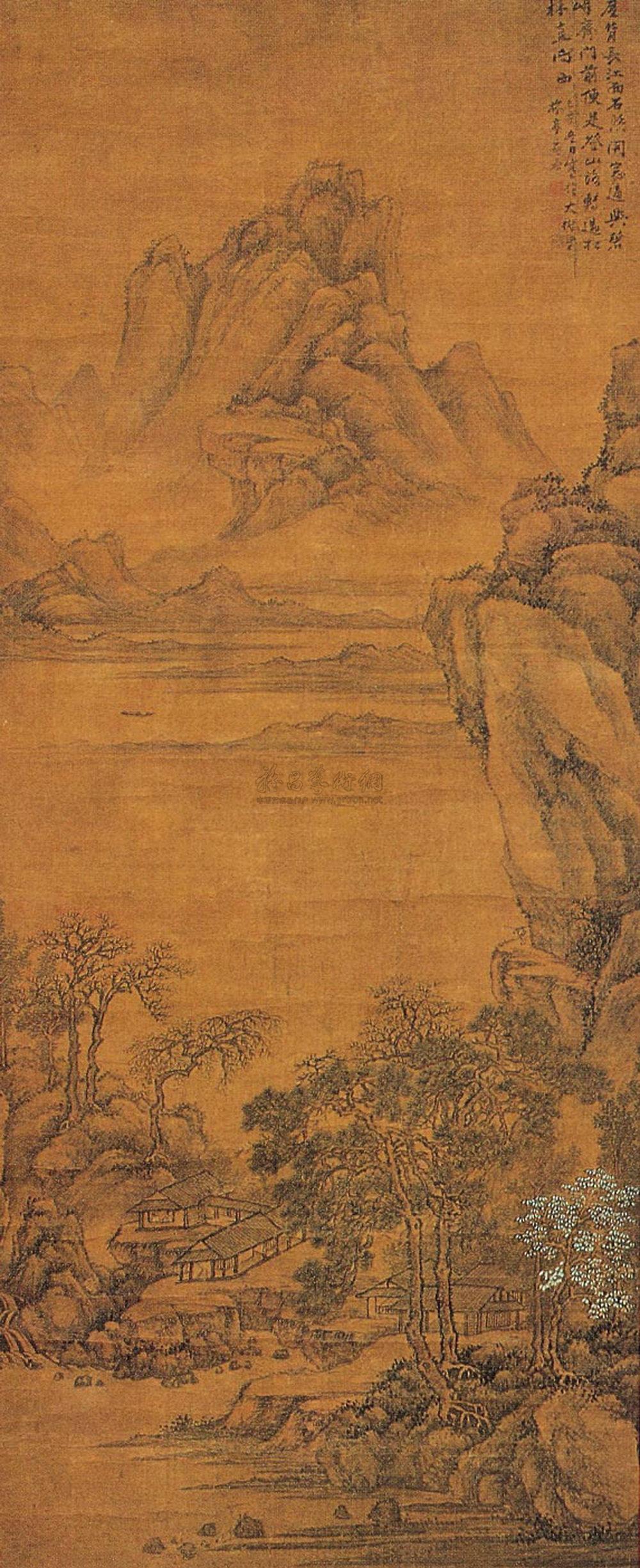 江村幽居 轴