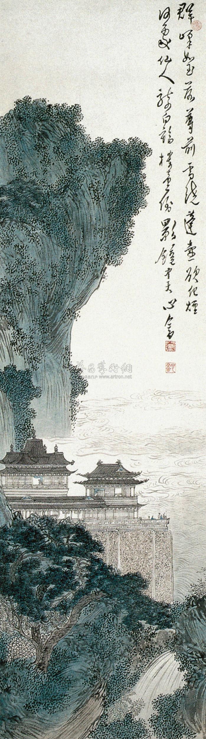 仙阁临江 轴