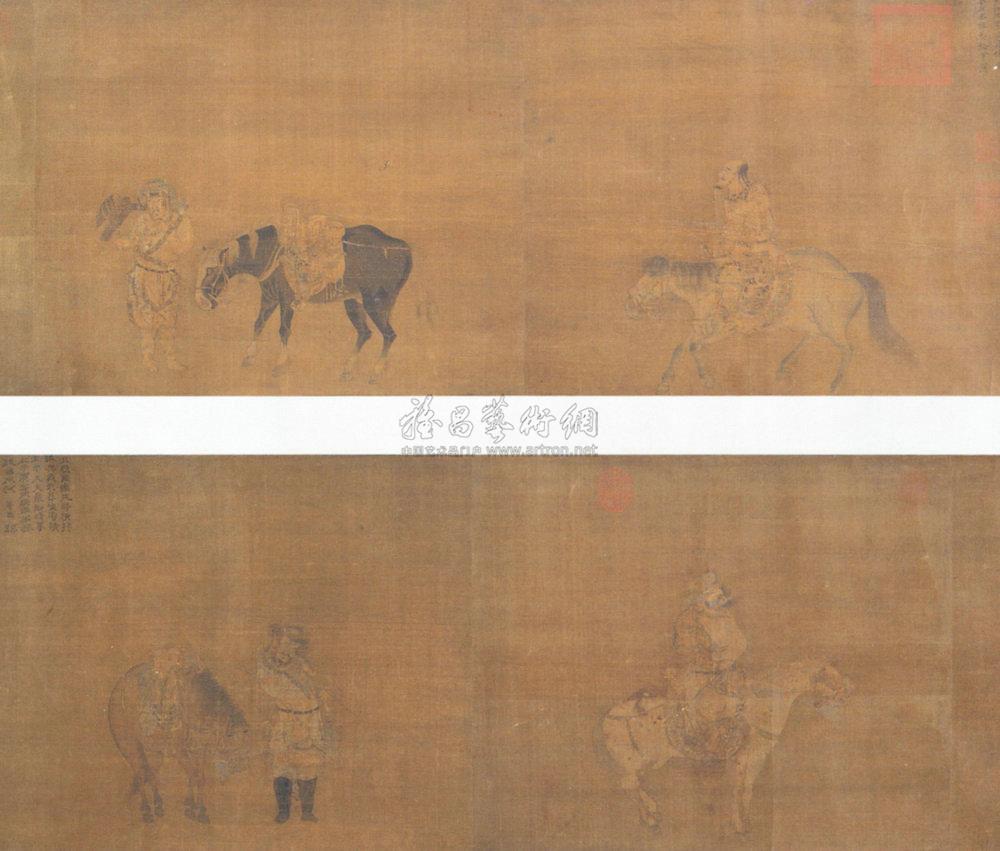 佚名 摹郭忠恕四猎骑图 卷
