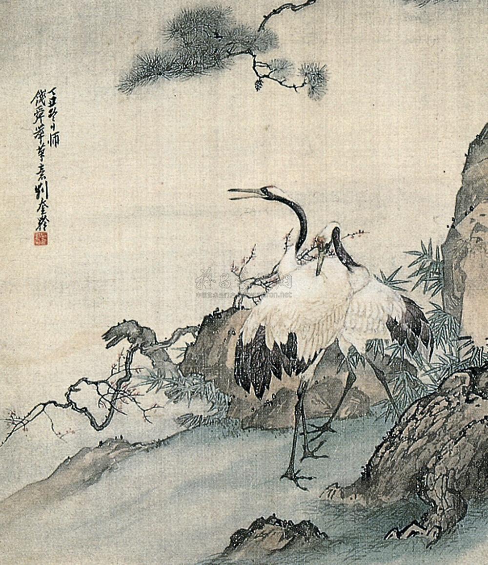 松鹤长春 轴