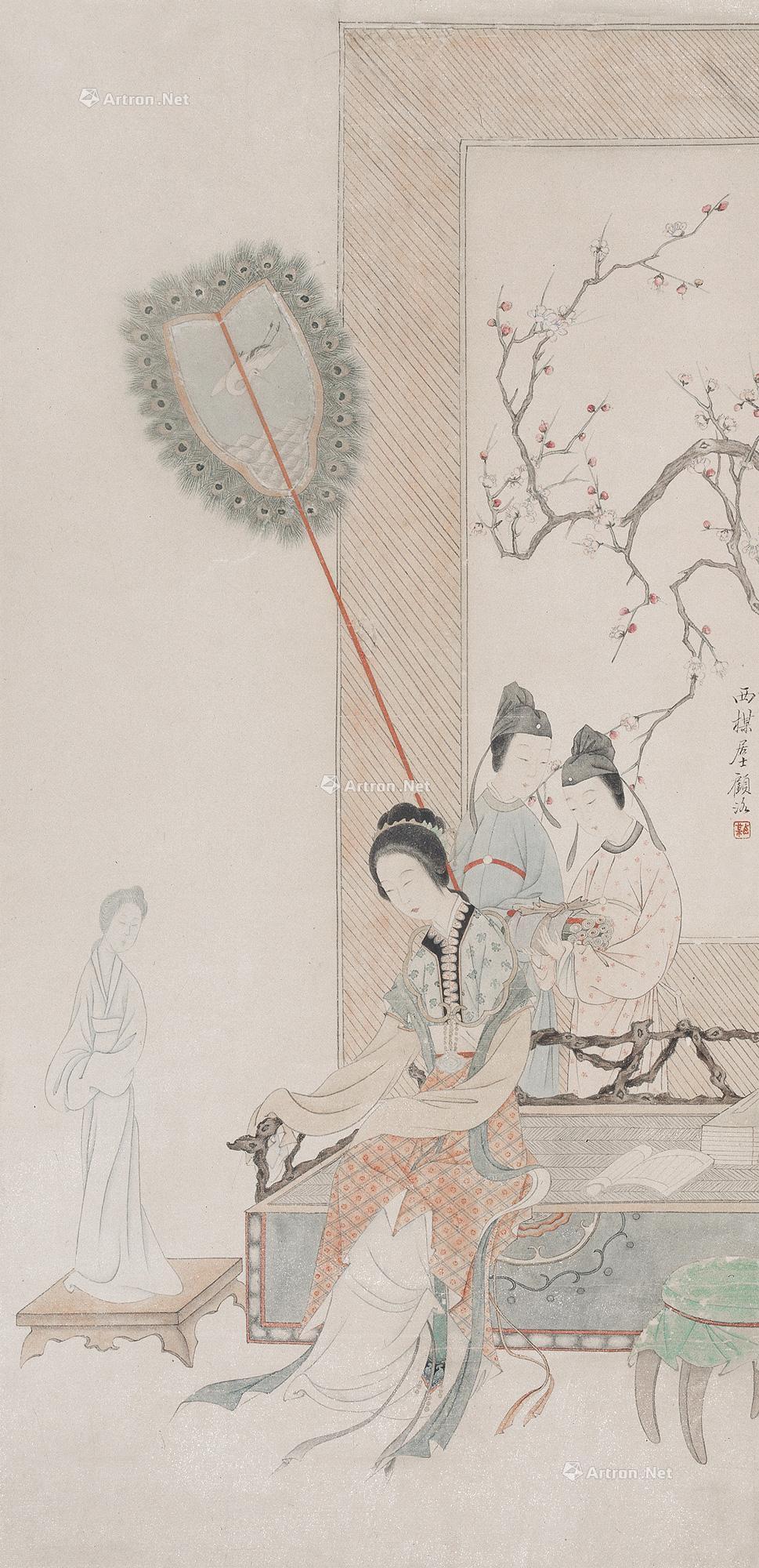 仕女 立轴