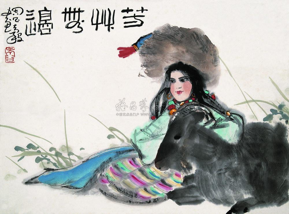 芳草无边 立轴