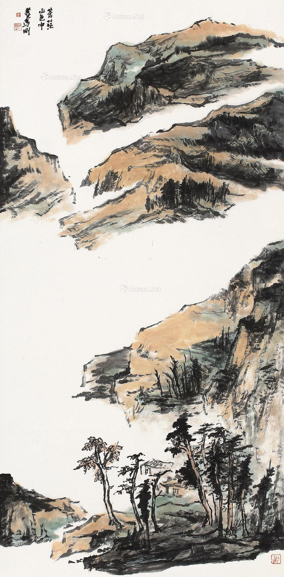 苍茫山色中