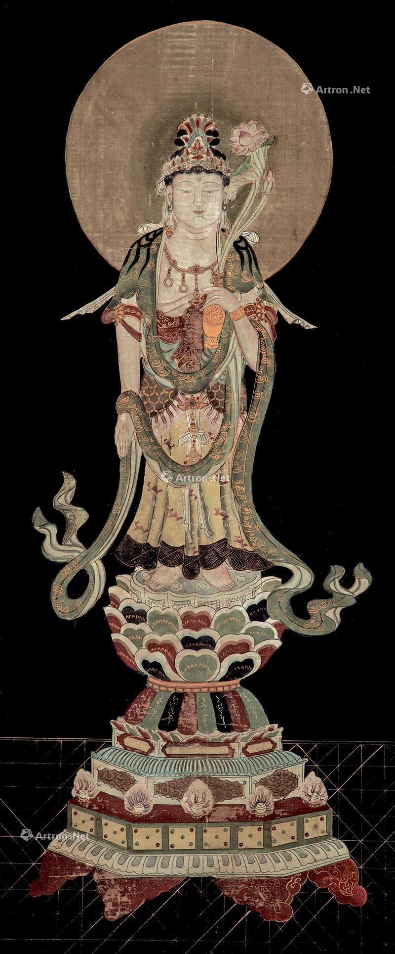 Buddha Figure Hanging Scroll
