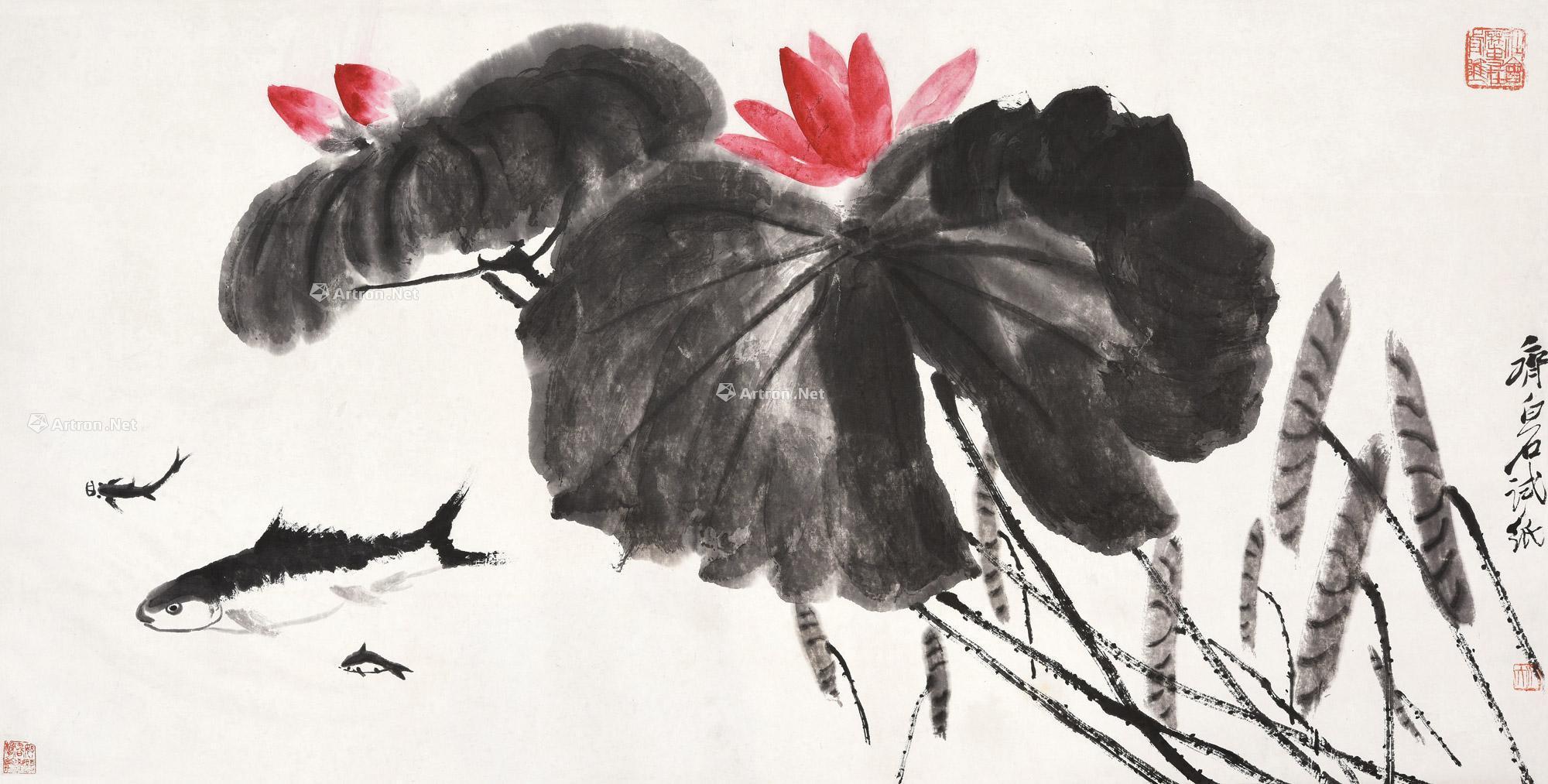 Lotus and Fish