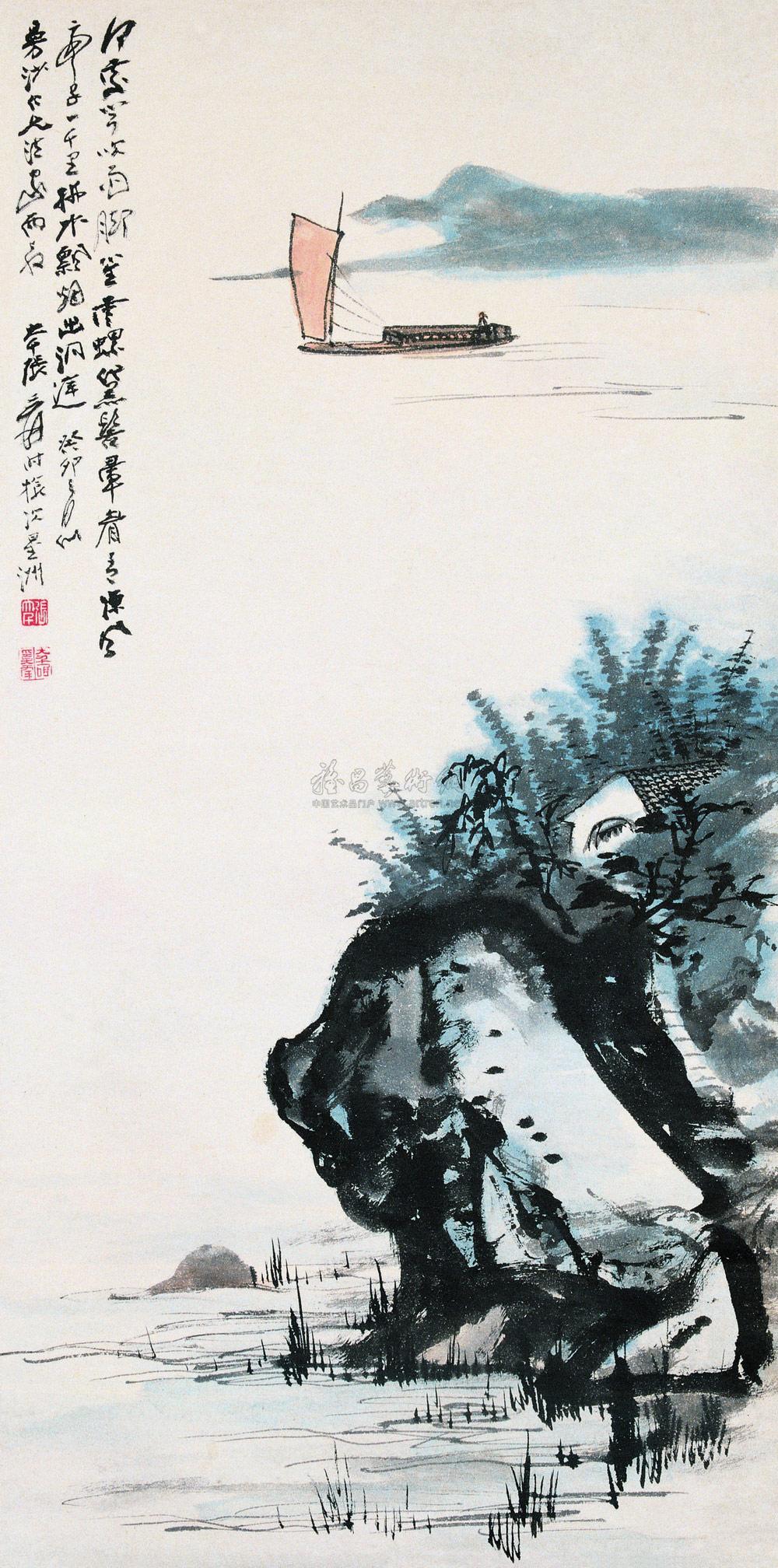 洞庭扬帆 立轴