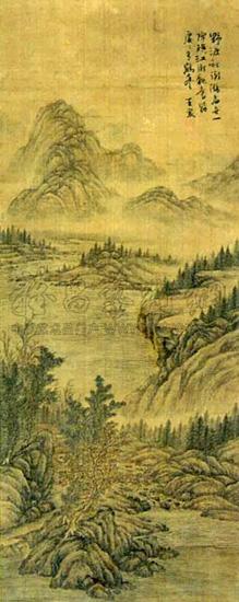 山水 立轴