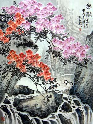 幽涧 立轴