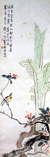 花鸟 立轴