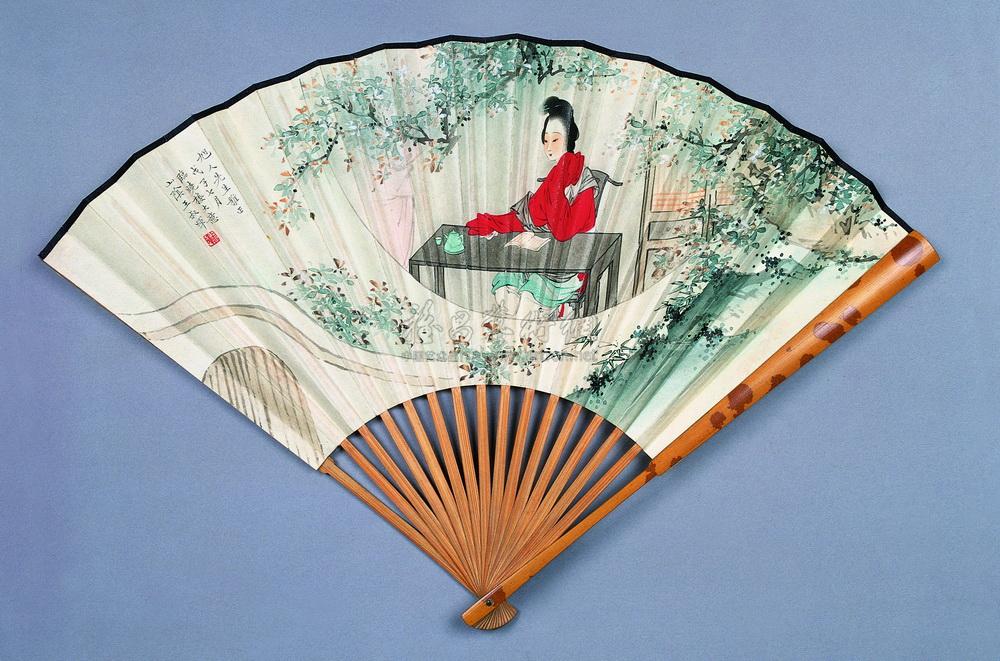 仕女图 扇面