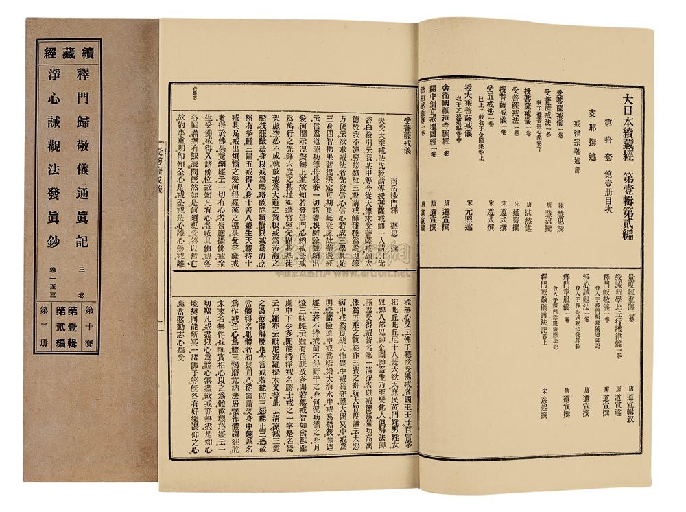 明治四十二年编 涵芬楼影印 续藏经第一编 第二编