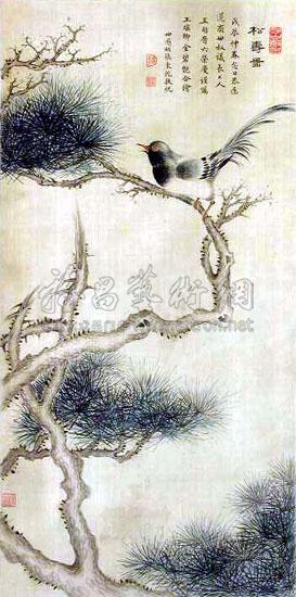 松寿图 立轴