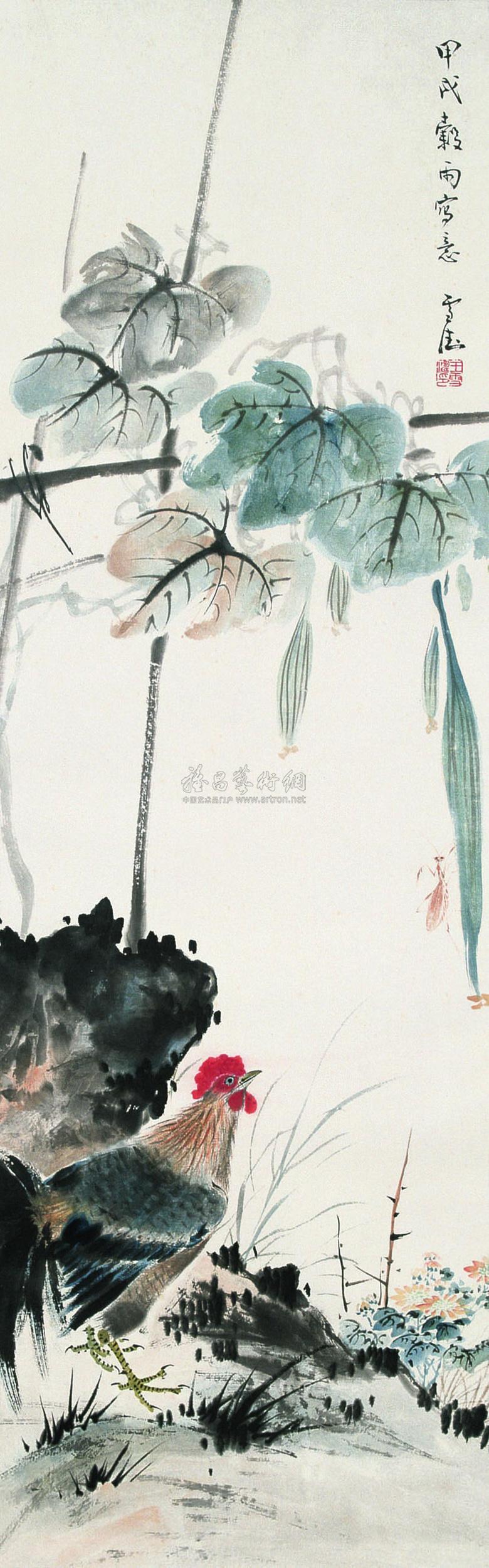 瓜荫 立轴