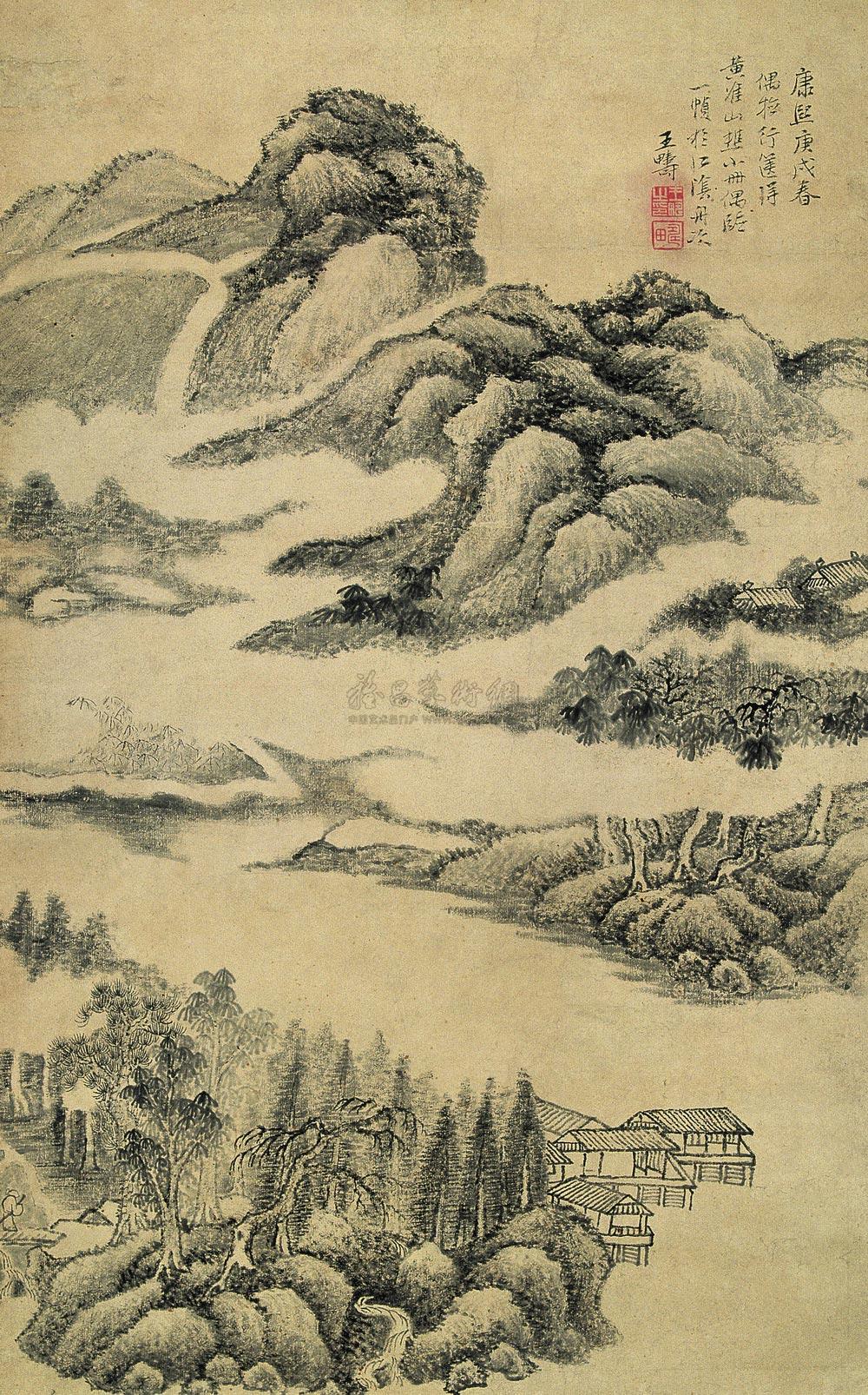 仿黄鹤山樵笔意 立轴