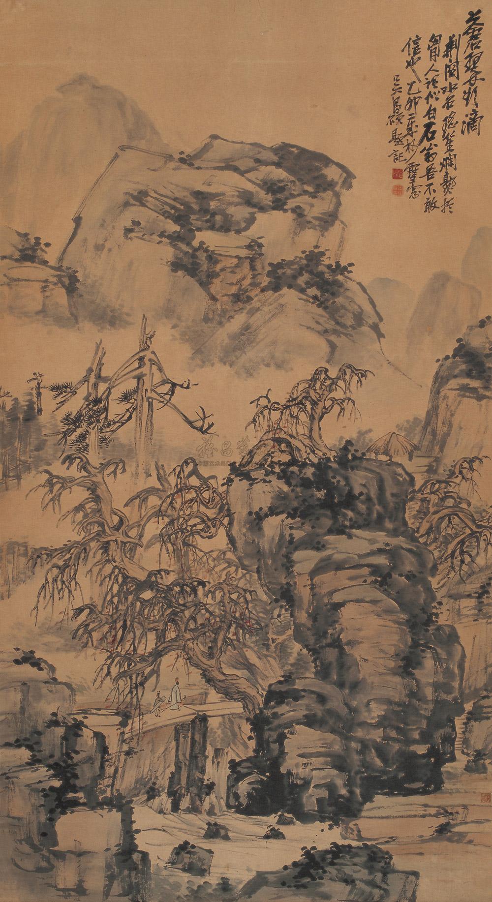 苍翠欲滴 立轴