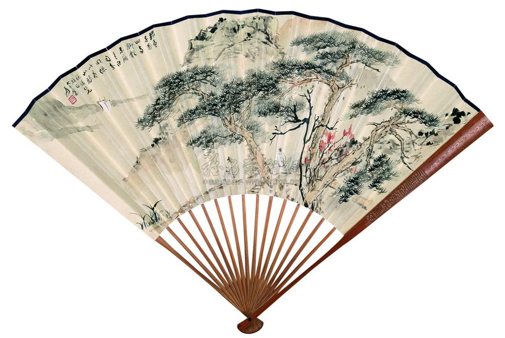 踏山图 扇面
