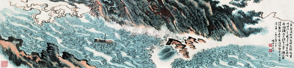 峡江行 手卷