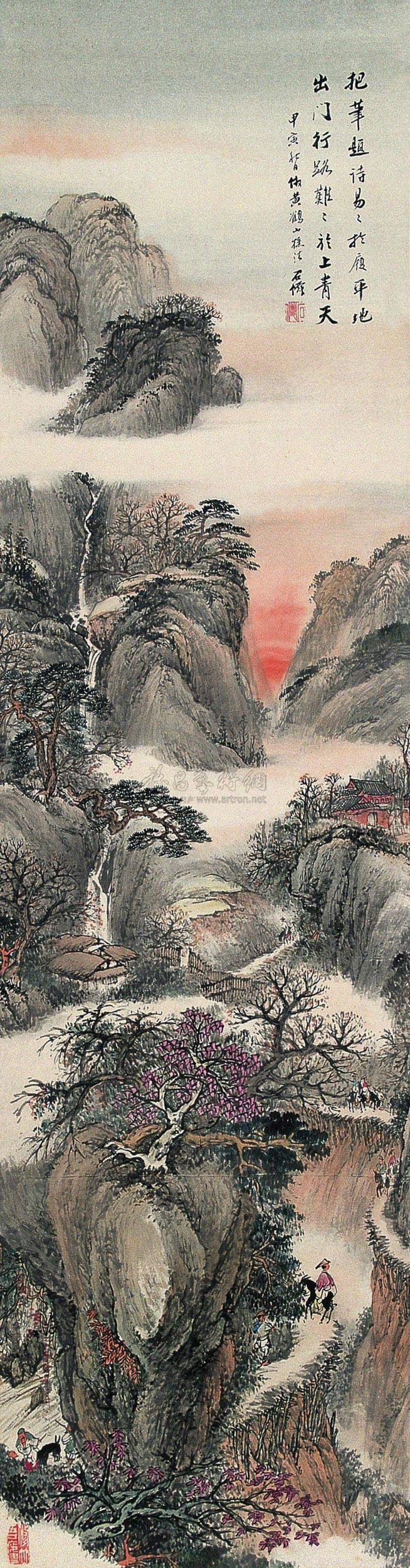 仿王蒙山水 立轴