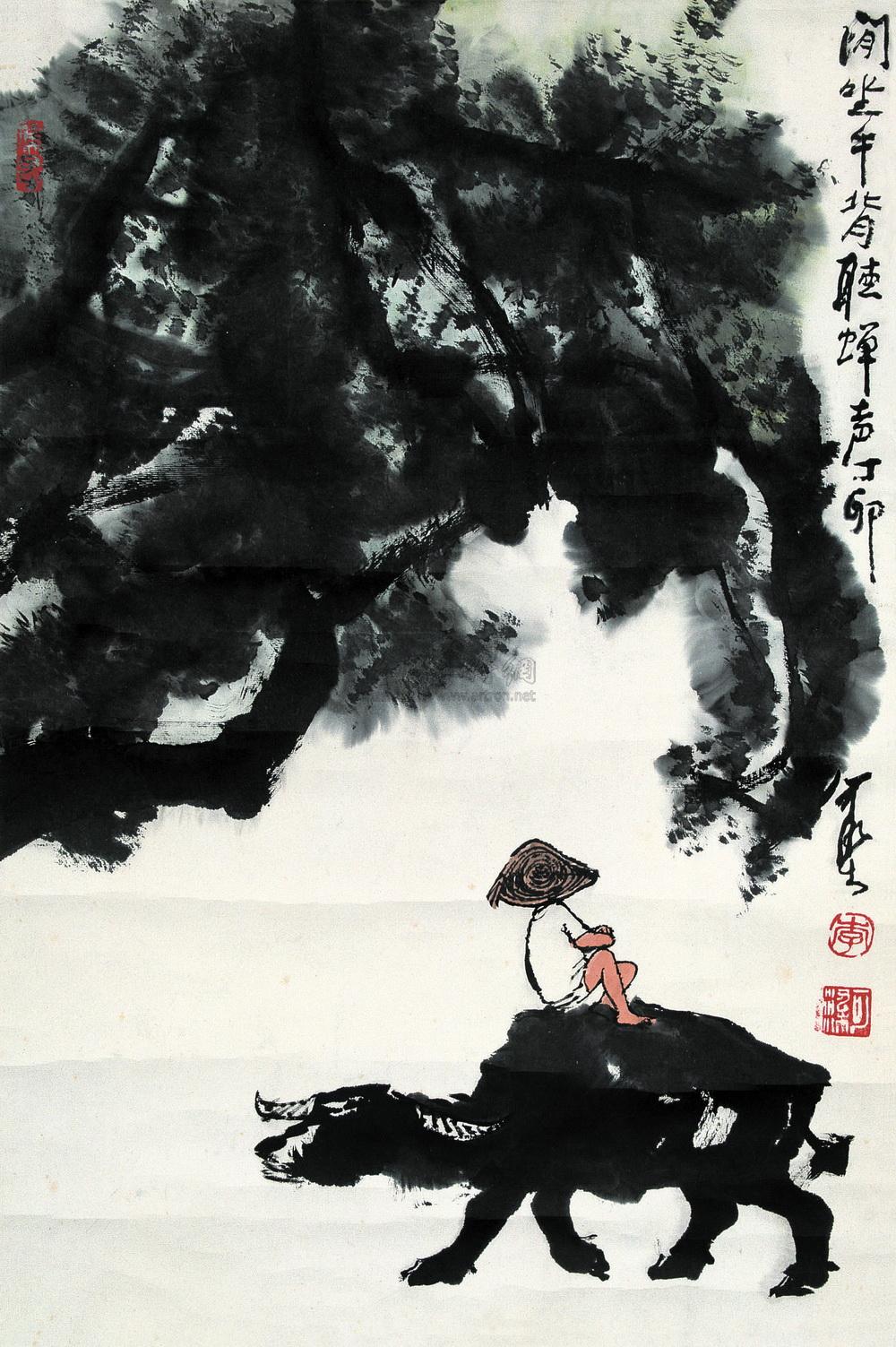 牧归图