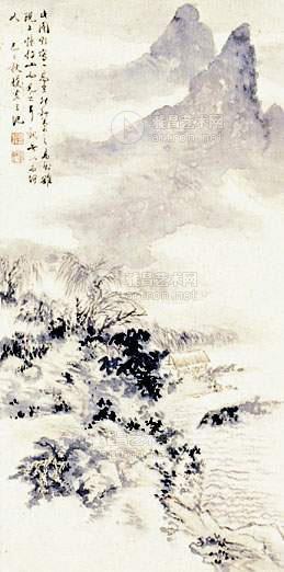 山水 立轴