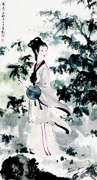 湘夫人 立轴