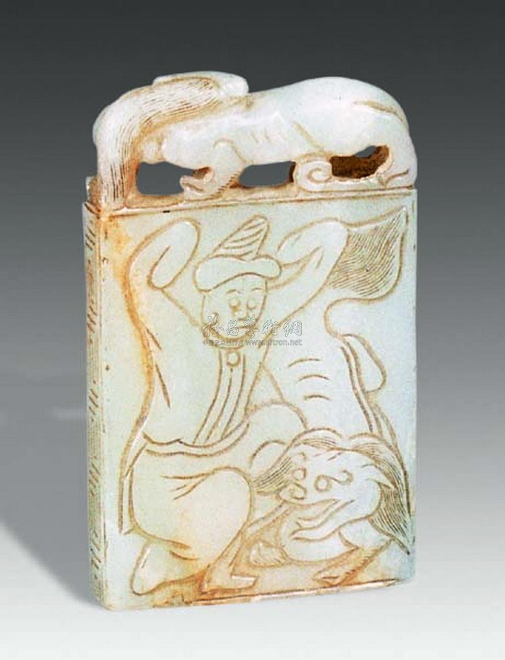 清 玉花片