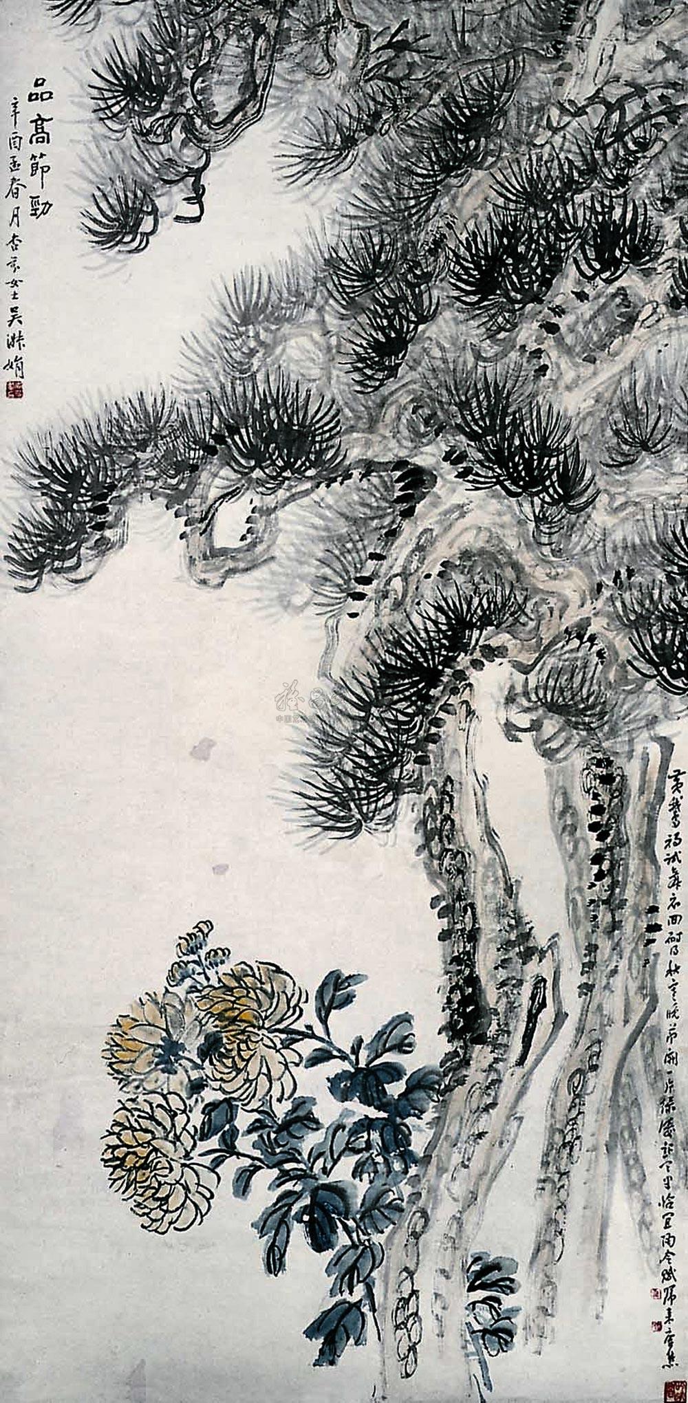 品高节劲 立轴