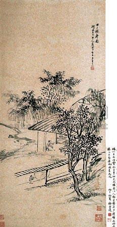 十二砚斋图 立轴