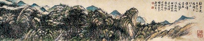富春垂钓 手卷