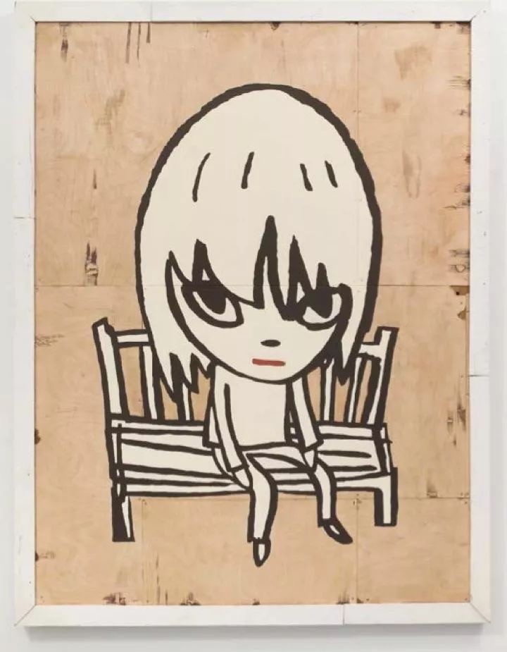 艺术门画廊:奈良美智,《心碎长椅(新城堡版本)》,2008,木板油画,233.7 x 179.1 x 10 cm dxgk5XSZHK56SQ5cxEFufIsocoo58DOKRLucKeXS.jpg