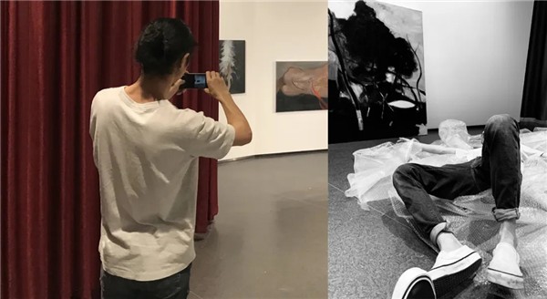 沈周来在布展现场 UvQ7XHX7MZIqy5hMWFYsvm0l8G4ohCTSqOlOrJ9p.jpg