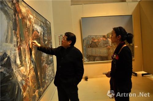 著名油画家杨飞云指导张西 2011