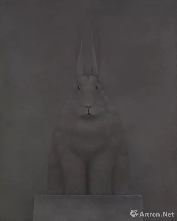 邵帆，《台兔》，2011，布面油画，150 × 120 cm，英国私人收藏