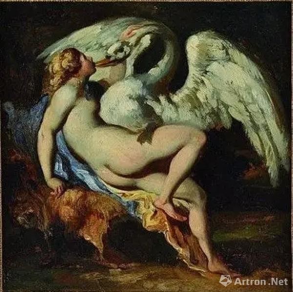 Léda et le cygne/ Théodore Géricault(1791-1824)