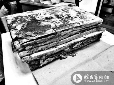 藏书中的《韩非子》二十卷破损严重