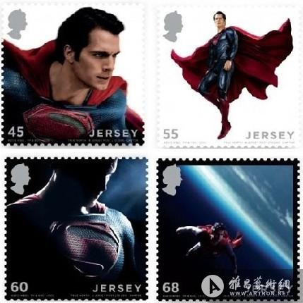 《超人：钢铁之躯》电影主题邮票