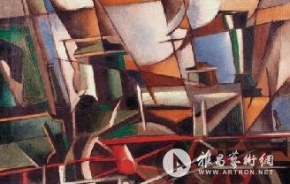 伊万·柯柳金 未来主义的火车头（该作品于2010年在“未来主义之路”中在中国美术馆展出）