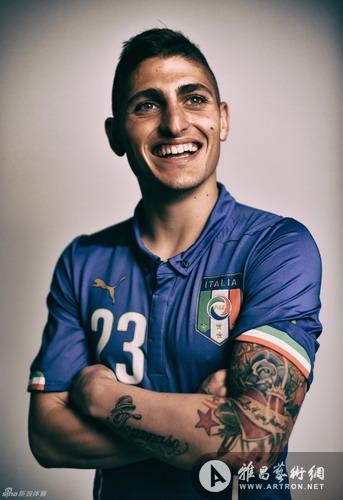 意大利国家队出征世界杯官方肖像照出炉 