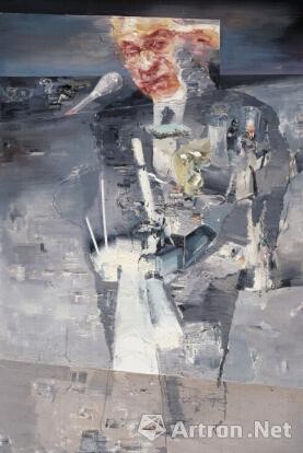 格老-向华尔街致敬 布面油画（150cmX100cm) 2012年